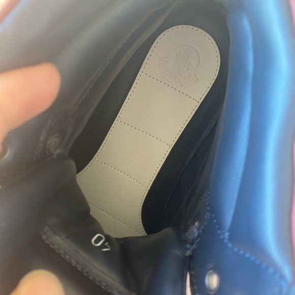 MONCLER “LYON” HIGH TOP SNEAKERS EU40 (US Men’s 7) - Picture 3 of 5